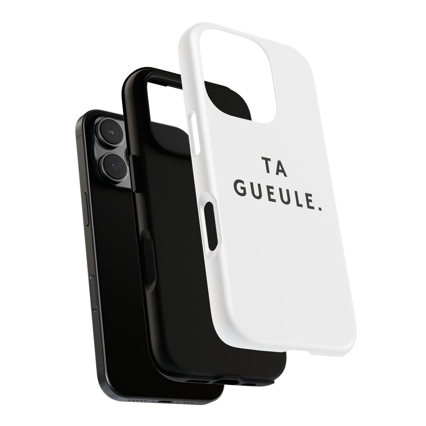 Coque Iphone Blanche "Ta Gueule."