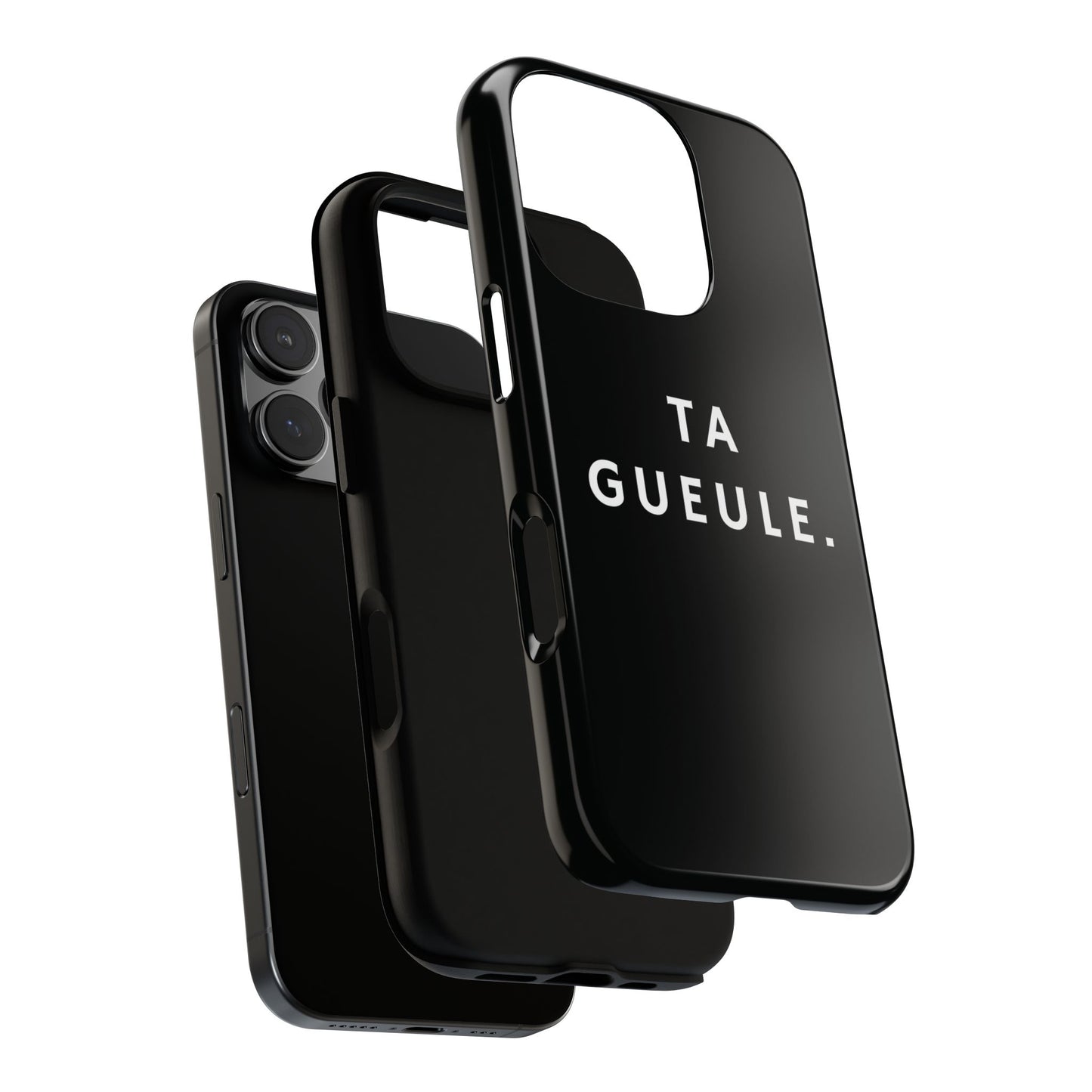 Coque Iphone Noir "Ta Gueule."